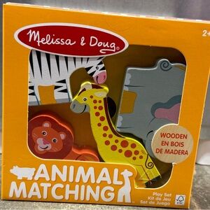 Melissa & Doug Animal Matching Set - Yellow, Orange, Gray